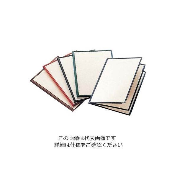 えいむ クリアテーピング メニューブック 合皮 LTBー46 茶 61-7998-99 1個（直送品）