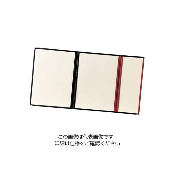 えいむ クリアテーピング メニューブック LTAー46S 黒/ワイン 61-7999-03 1個（直送品）