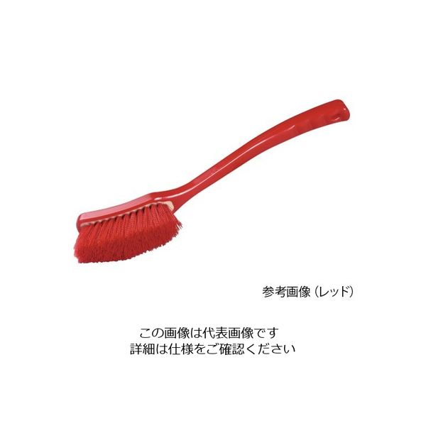 Hill Brush サーモンレジンブラシ 柄付ブラシ ソフト レッド 毛丈40mm D10RES 1本 62-6167-05（直送品）