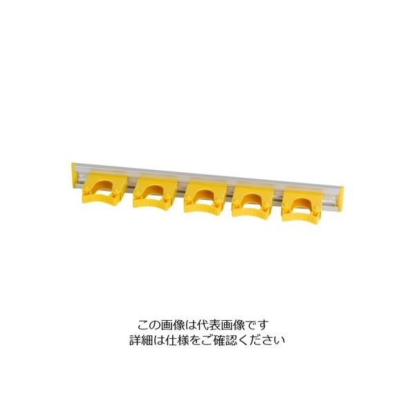 Hill Brush サーモンブラシ アルミレールセット イエロー 5個 HD6 1本 62-6168-29（直送品）