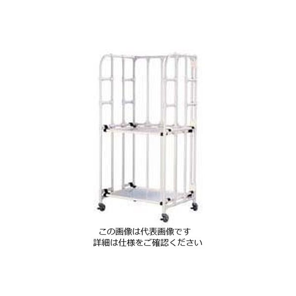 遠藤商事 抗菌イレクター 包材運搬棚車 62-6592-27 1個（直送品）