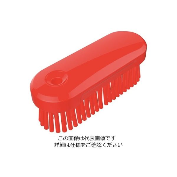 Trust 脱毛防止ハンドクリーンブラシ ミディアム レッド 121233 1個 62-6599-43（直送品）