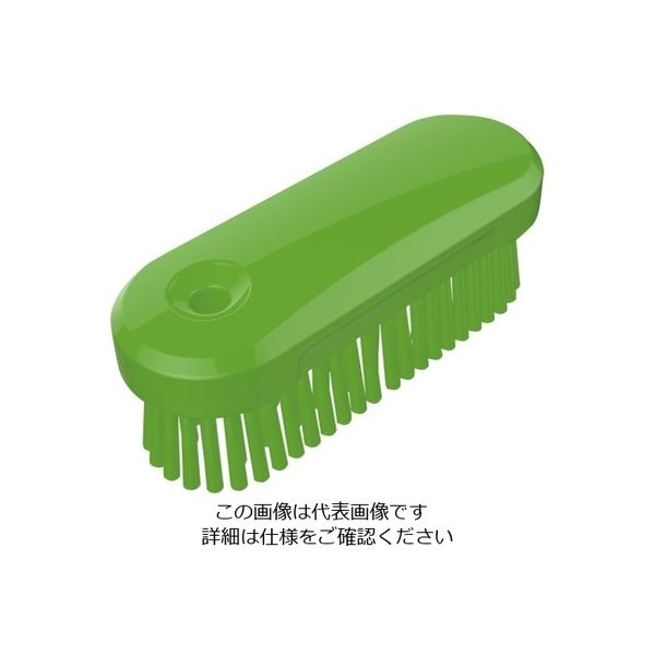 Trust 脱毛防止ハンドクリーンブラシ ミディアム グリーン 121232 1個 62-6599-46（直送品）