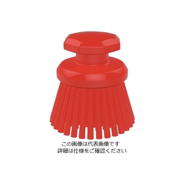 Trust 脱毛防止 丸型ハンドブラシ ハード レッド 122333 1個 62-6599-48（直送品）