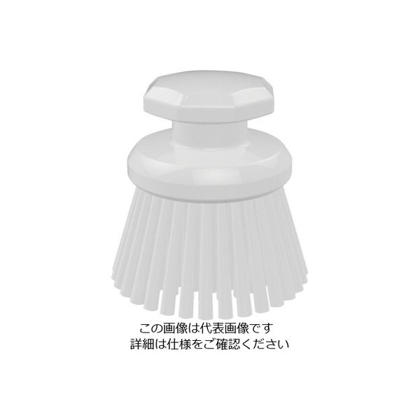 Trust 脱毛防止 丸型ハンドブラシ ハード ホワイト 122334 1個 62-6599-52（直送品）