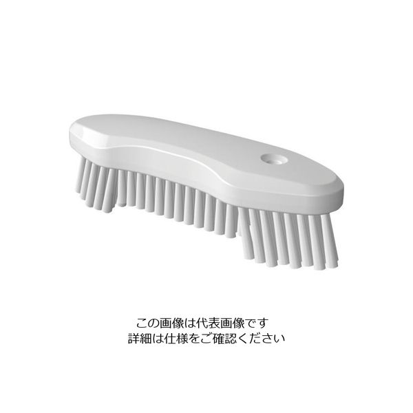 Trust 脱毛防止Wウイングスクラブブラシハード ホワイト 123334 1個 62-6599-57（直送品）