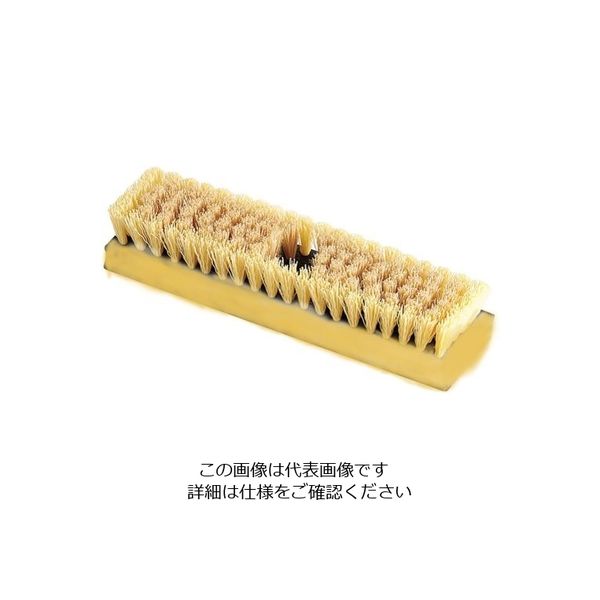Trust トラスト デッキブラシ ツイン 6743 イエロー 62-6610-46 1個（直送品）