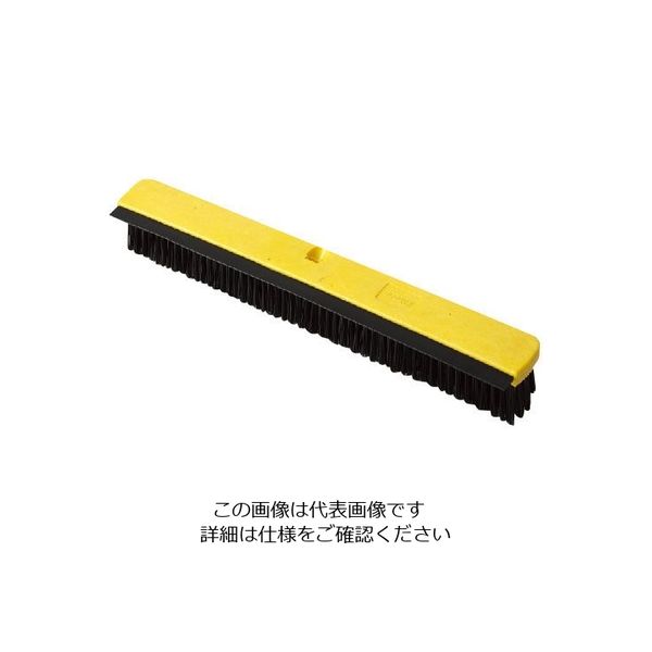 Trust トラスト ワイパー付デッキブラシ 6752 イエロー 62-6610-48 1個（直送品）