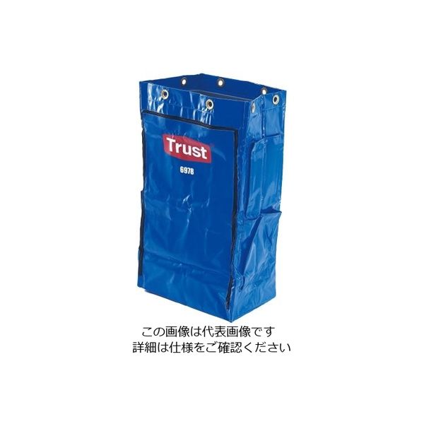 Trust トラスト クリーニングカート用 ポリライナー6978 ブルー 62-6611-48 1個（直送品）
