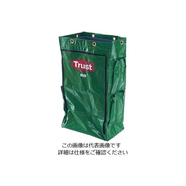 Trust トラスト クリーニングカート用 ポリライナー6978 グリーン 62-6611-49 1個（直送品）