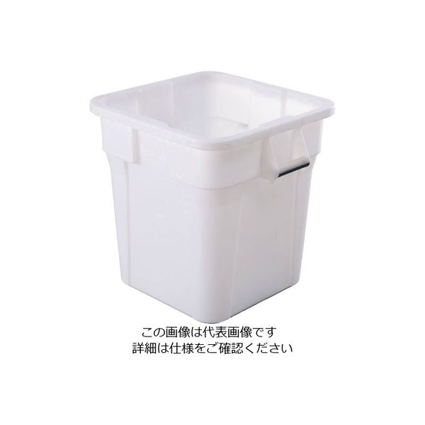 Trust トラスト スクエアコンテナ ホワイト 1233 1個 62-6615-80（直送品）