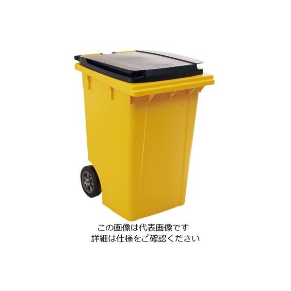 Trust トラスト ロールアウトコンテナ 190L イエロー 1021 1個 62-6615-88（直送品）