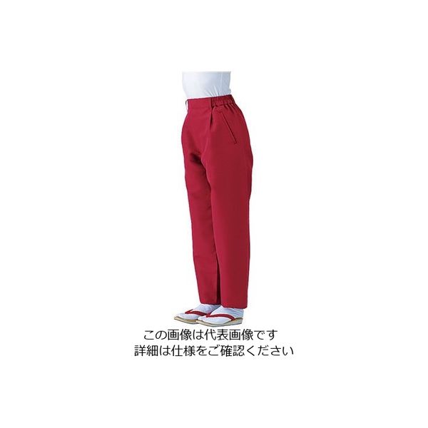 遠藤商事 男女兼用和風パンツ ボルドー LL SLB951-4 1枚 62-6641-70（直送品）