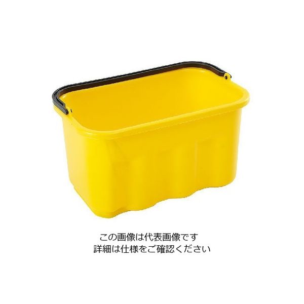 Trust トラスト スクエアバケット 5264 9.5L イエロー 62-6611-73 1個（直送品）