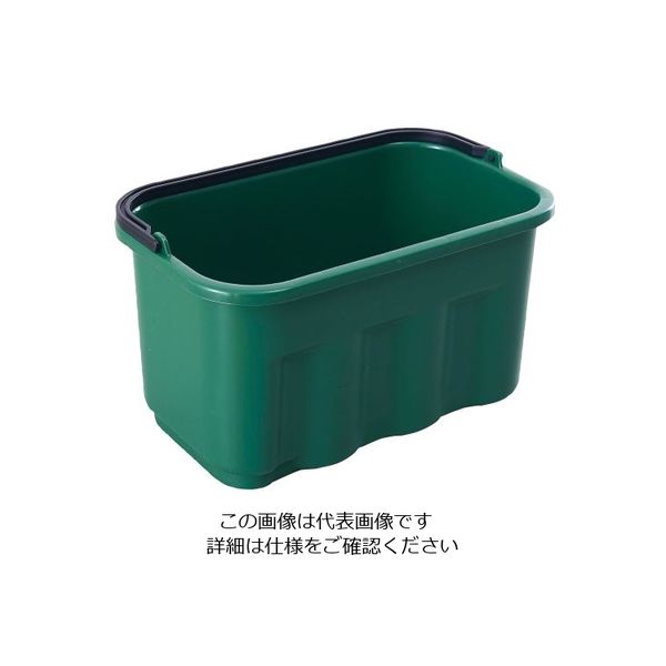 Trust トラスト スクエアバケット 5264 9.5L グリーン 62-6611-75 1個（直送品）