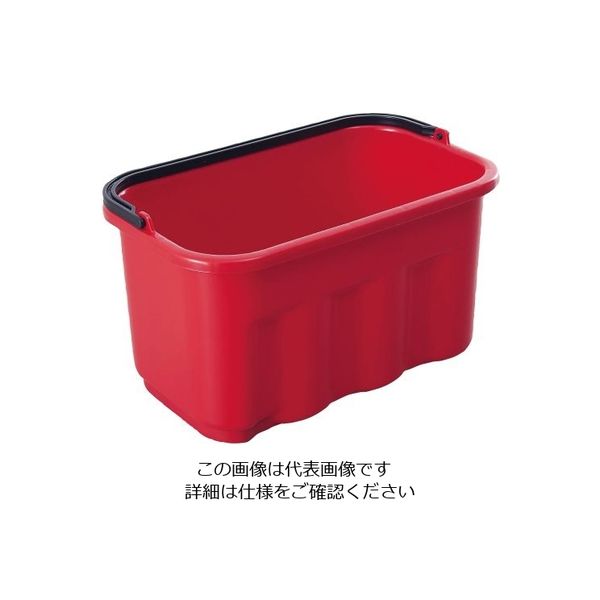 Trust トラスト スクエアバケット 5264 9.5L レッド 62-6611-76 1個（直送品）