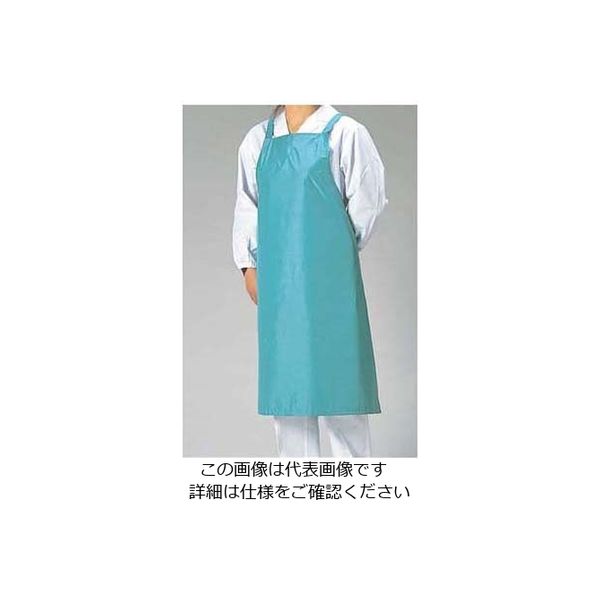 福田商店 らくらくドライエプロン (水洗い用) グリーン D-1 1枚 62-6629-81（直送品）