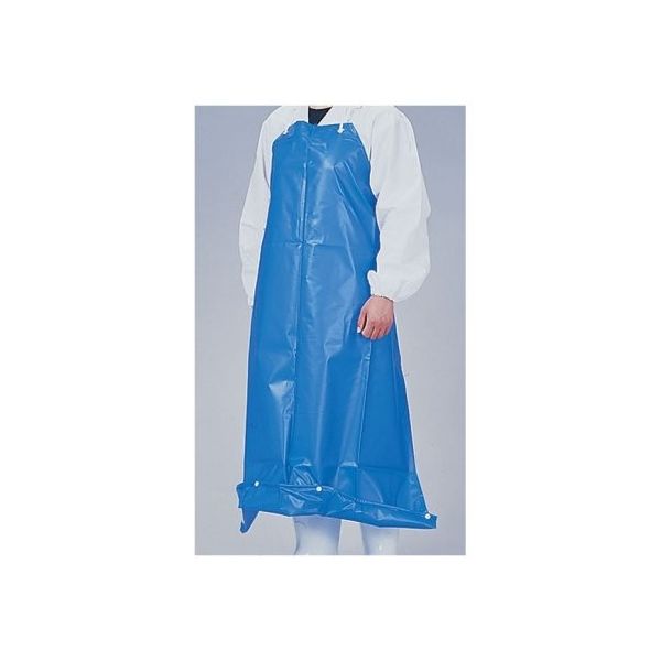 遠藤商事 機能性エプロン ガードロン 塩ビ抗菌 ひもS ブルー 62-6629-13 1枚（直送品）