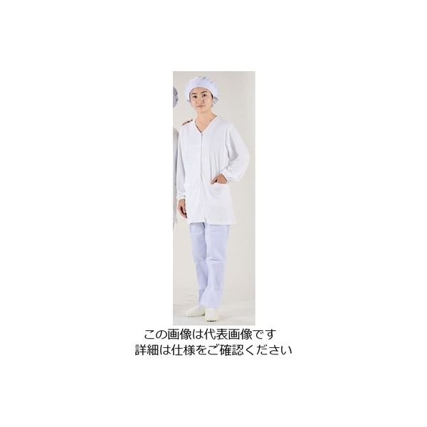 福田商店 テクノファインコート 女子襟無し長袖白衣 S NR-448 1枚 62-6635-88（直送品）