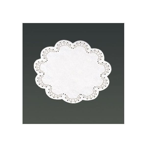 遠藤商事 耐油レースペーパー 丸型 9号(500枚入) 62-6654-25 1ケース(500枚)（直送品）