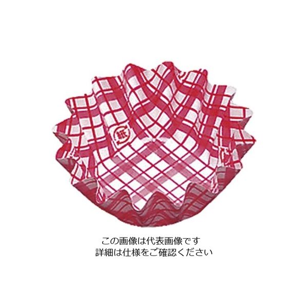 アヅミ産業 紙カップ ココケース 丸型(500枚入) 赤 6 1ケース(500枚) 62-6648-79（直送品）