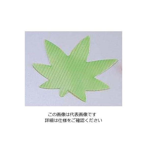 旭創業 バラン 紅葉型(1，000枚入) 緑 62-6650-14 1ケース(1000枚)（直送品）