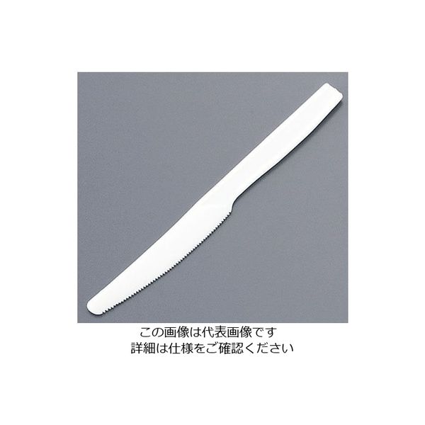 アサヒ徳島 使い捨てナイフ 特大(500本入) 白 袋入 62-6651-25 1ケース(500本)（直送品）