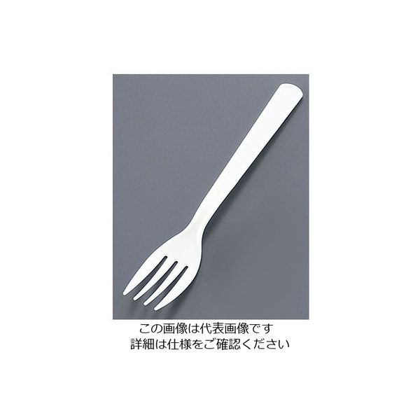 アサヒ徳島 使い捨てフォーク #160(500本入) 白 袋入 62-6651-31 1ケース(500本)（直送品）