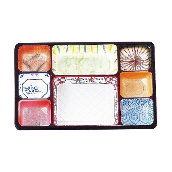 遠藤商事 夢彩ごぜん(50枚入)TSRーBOX 90ー60 中仕切I 柄付 62-6652-04 1ケース(50枚)（直送品）