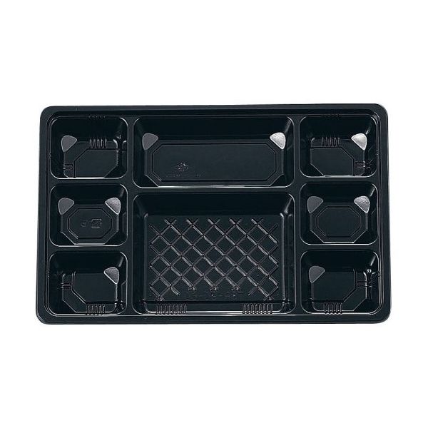 遠藤商事 夢彩ごぜん(50枚入)TSRーBOX 90ー60 中仕切I 黒 62-6652-06 1ケース(50枚)（直送品）