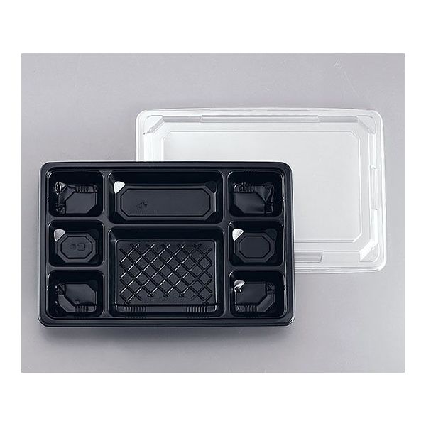 遠藤商事 夢彩ごぜん TSRー90ー60 黒/透明(50セット) 62-6652-29 1ケース(50セット)（直送品）