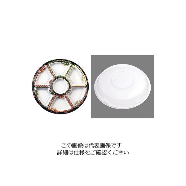 アヅミ産業 丸型オードブル 友禅セット (10入) TOM-380 1ケース(10セット) 62-6652-47（直送品）