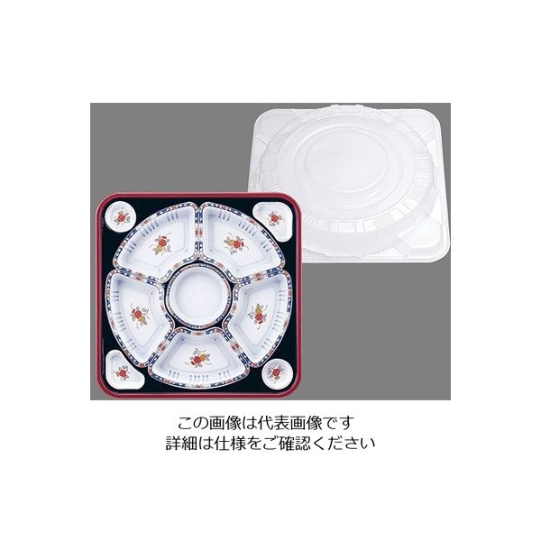 遠藤商事 オードブル容器 有田 紺セット (10セット入) TO-420 1ケース(10セット) 62-6652-58（直送品）