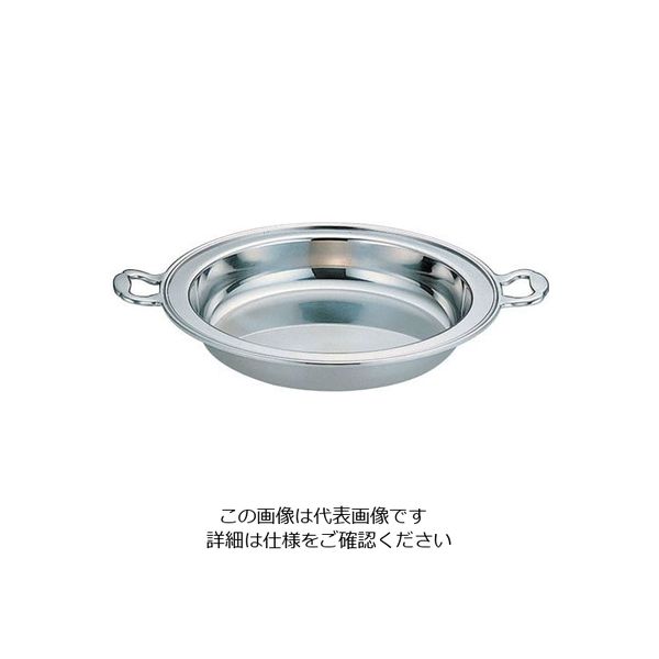 遠藤商事 UK18ー8バロン丸チェーフィング用 フードパン深型10インチ 62-6660-32 1個（直送品）