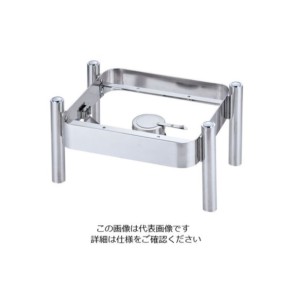 遠藤商事 KINGO角チェーフィング2/3サイズ用 スタッキングスタンド C100 1個 62-6657-70（直送品）