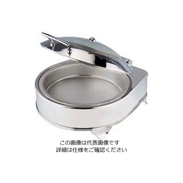 遠藤商事 KINGO電気丸チェーフィングデッシュ (ガラスカバータイプ) D201 1個 62-6658-46（直送品）