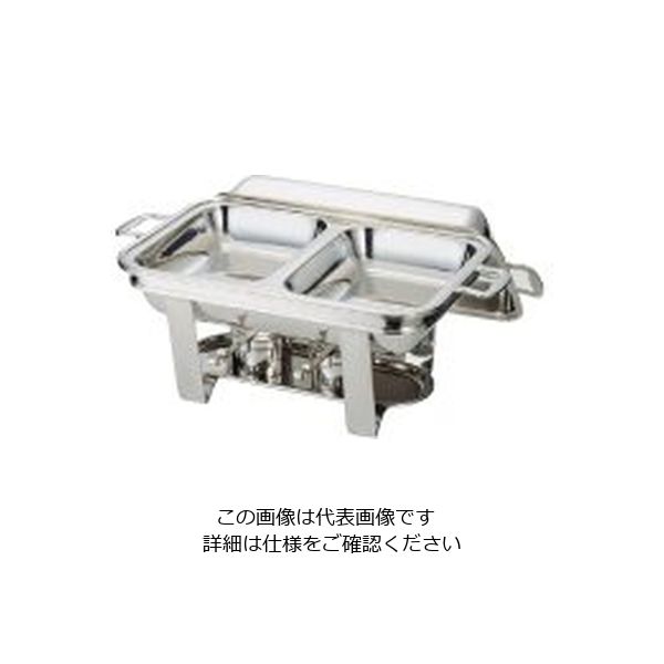 三宝産業 UK18ー8スタッキング角チェーフィング ダブル 20吋 B渕 62-6659-50 1個（直送品）