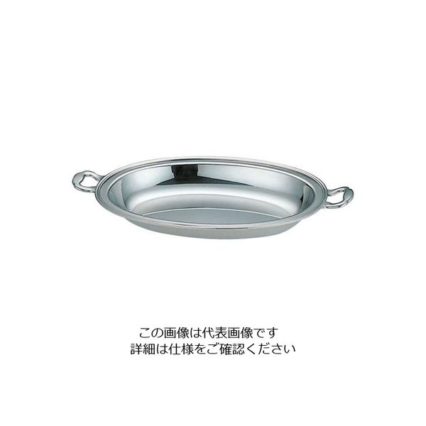 遠藤商事 UK18ー8バロン小判チェーフィング用 フードパン深型 24インチ 62-6660-18 1個（直送品）