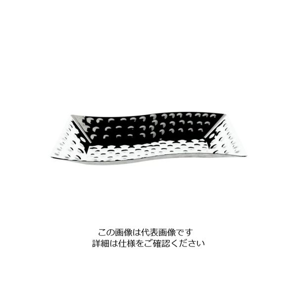 遠藤商事 KINGO 槌目S型スクエアープレート 小 62-6679-92 1個（直送品）