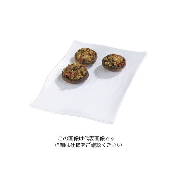 カーライルフードサービスプロダクツ テラテクスチャード レクタングルプラター L ホワイト 44524 62-6667-94 1個（直送品）