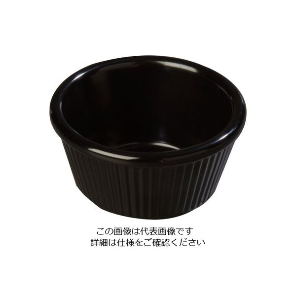 カーライルフードサービスプロダクツ カーライル フルーテッドラメキン ブラック S287 1個 62-6668-43（直送品）