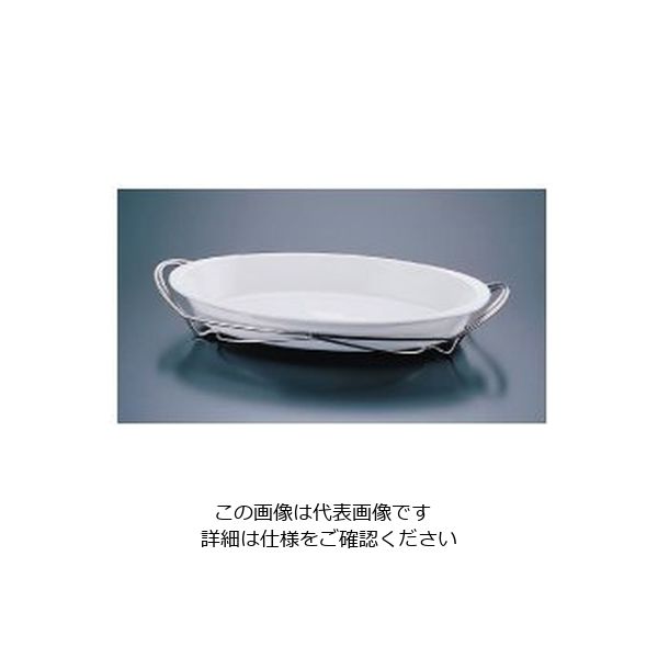 遠藤商事 SAシャトレ ツバ付小判グラタンセット 12-1011-42W 1セット 62-6670-16（直送品）