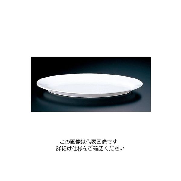 ミヤザキ食器 グランデビアンカ オーバルプレート GB1235 (LL) 62-6673-90 1枚（直送品）