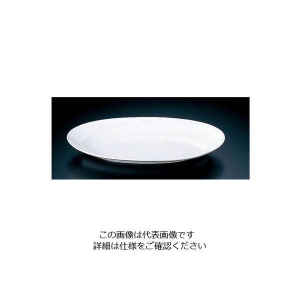 ミヤザキ食器 グランデビアンカ 波型オーバルプレート GB2178 (L) 62-6674-07 1枚（直送品）