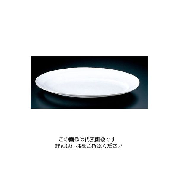 ミヤザキ食器 グランデビアンカ 波型オーバルプレート GB2962 (LL) 62-6674-08 1枚（直送品）