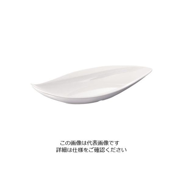 台和 メラミン ウィンリーフプレート 白 62-6674-57 1個（直送品）