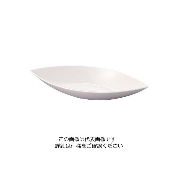若泉漆器 メラミン 舟形鉢 中 42cm 62-6674-99 1個（直送品）