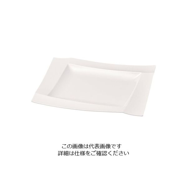若泉漆器 メラミン 渕付長角皿 小 35cm 62-6675-08 1個（直送品）