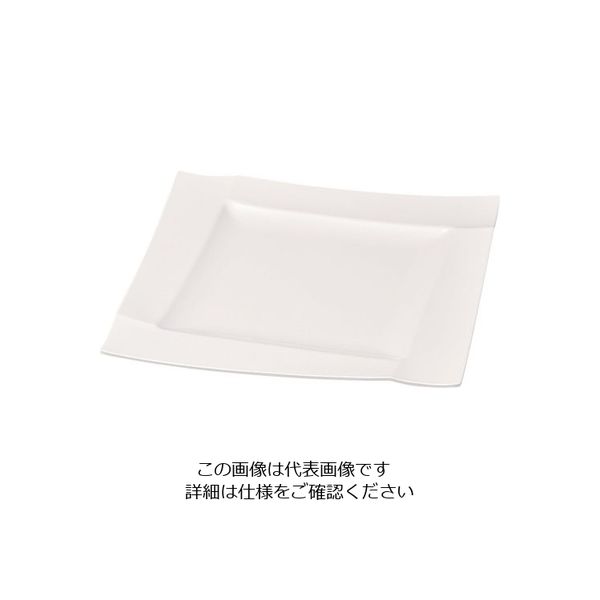 若泉漆器 メラミン渕付角盛皿 中 62-6675-12 1個（直送品）