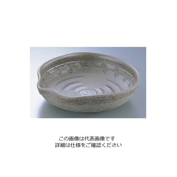 エムズジャパン 炭化土ぼたもち8.5大皿 深 B03-30 1個 62-6675-74（直送品）